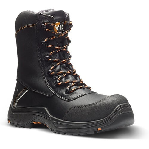 V12 Footwear E1300.01 Defiant IGS Black Zip Side Hi-Leg S3 HRO SRC IGS ...